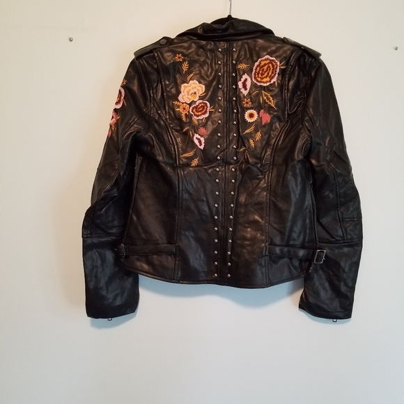 Faux leather biker jacket - Picture 6 of 8